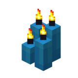 Четыре голубые свечи (горящие).png